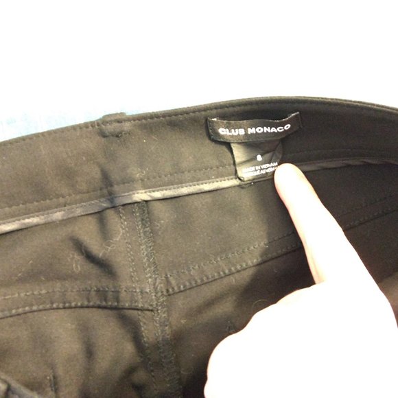 Club Monaco Black Ankle Length Dress Pants - Picture 8 of 12